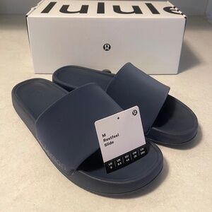 Lululemon restful slides. Size 9. Like new. Blue